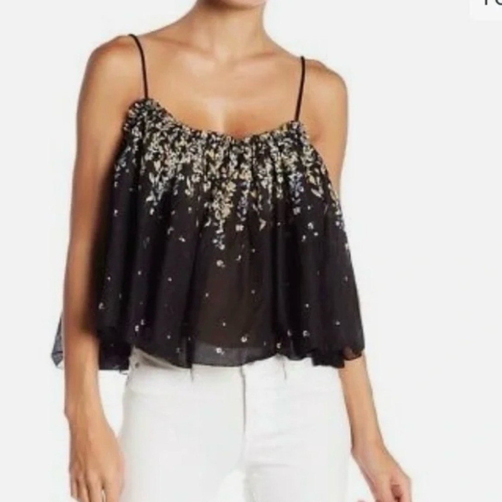 Free people Elegant Black  Women's Top size LG